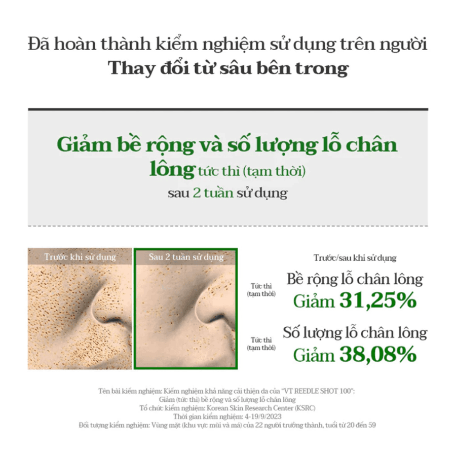 Hộp 10 Gói Tinh Chất Vi Kim Vt 300 Reedle Shot Stick Pouch (2ml X 10 Gói)