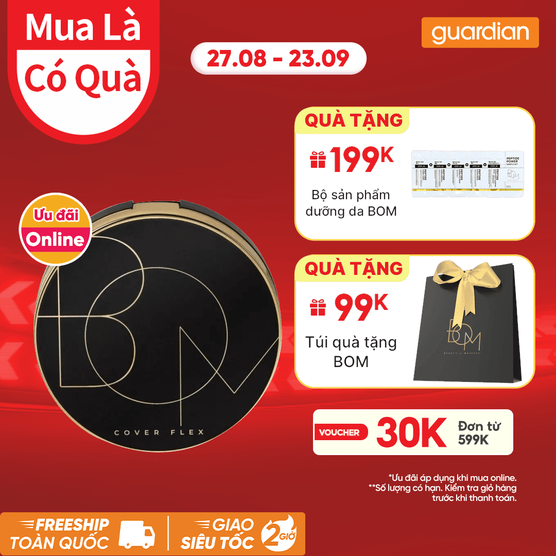 Yêu Thứ Van Coupons Phấn Nước Che Khuyết điểm BOM Cover Flex