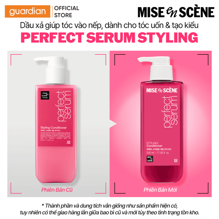 Dầu Xả Suôn Mượt Dễ Vào Nếp Mise En Scene Perfect Serum Styling 530ml