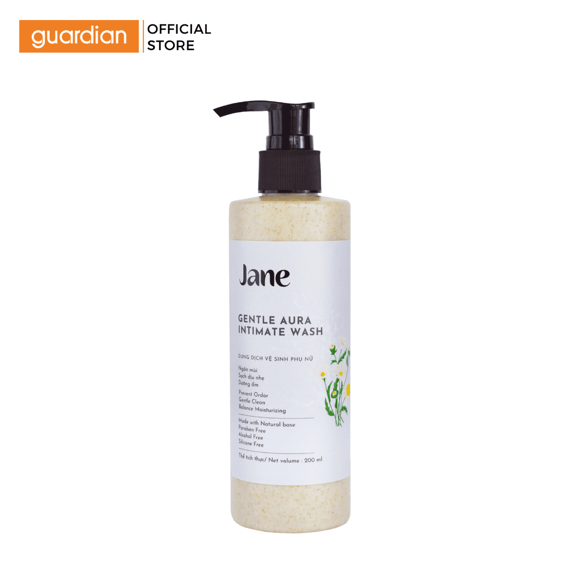 Dung Dịch Vệ Sinh Phụ Nữ Nhẹ Nhàng Thơm Mát Jane Gentle Aura Intimate Wash 200ml