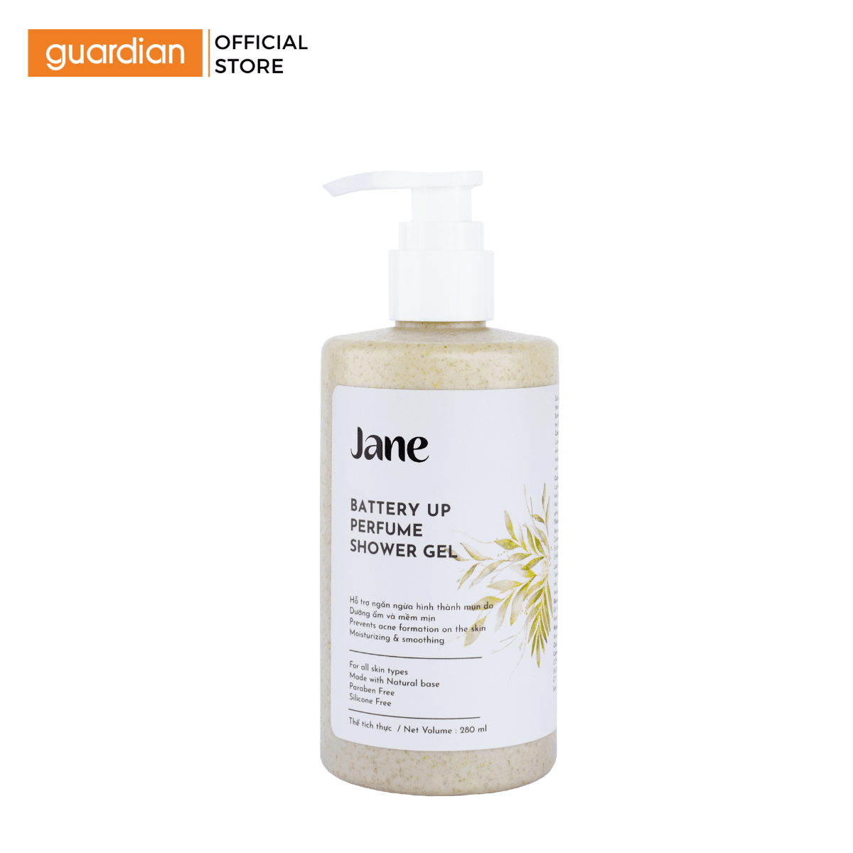 Sữa Tắm Hương Nước Hoa Chiết Jane Battery Up Perfume Shower Dạng Gel 280ml