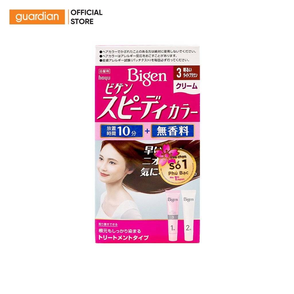 Thuốc Nhuộm Tóc Bigen Speedy Conditioner Color #3 Nâu Hạt Dẻ Ánh Đỏ 80gr