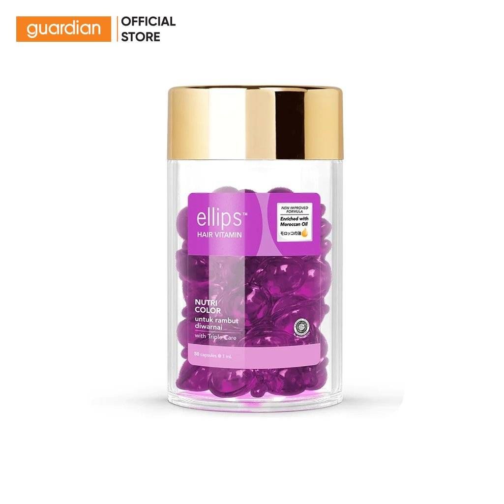 Serum Chăm Sóc Mái Tóc Nhuộm Ellips Hair Vitamin Moroccan Oil Nutri Color 50 Viên
