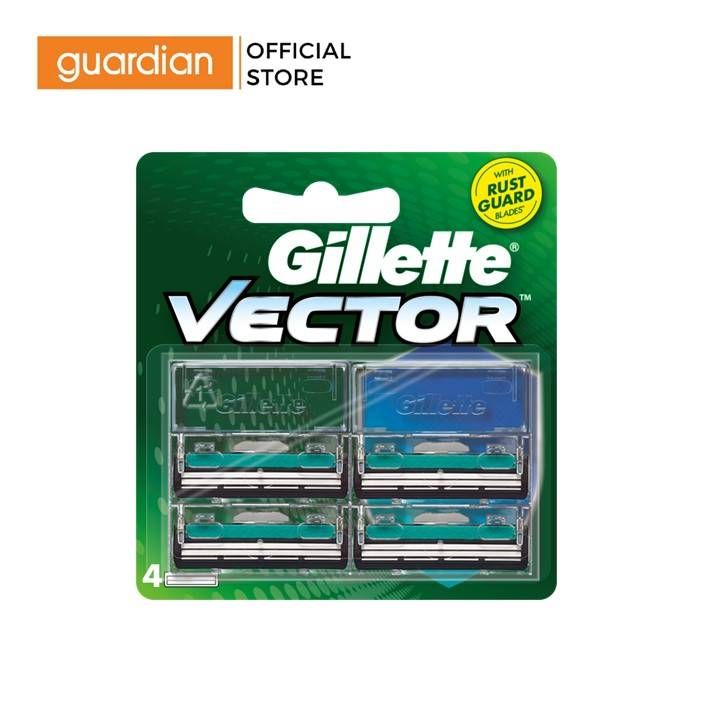 Lưỡi Dao Cạo Râu Gillette Vector - Hộp 4 Lưỡi