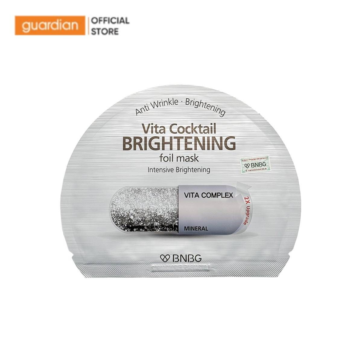 Mặt Nạ Giấy Bạc Sáng Da BNBG Vita Cocktail Brightening Foil Mask 30ml