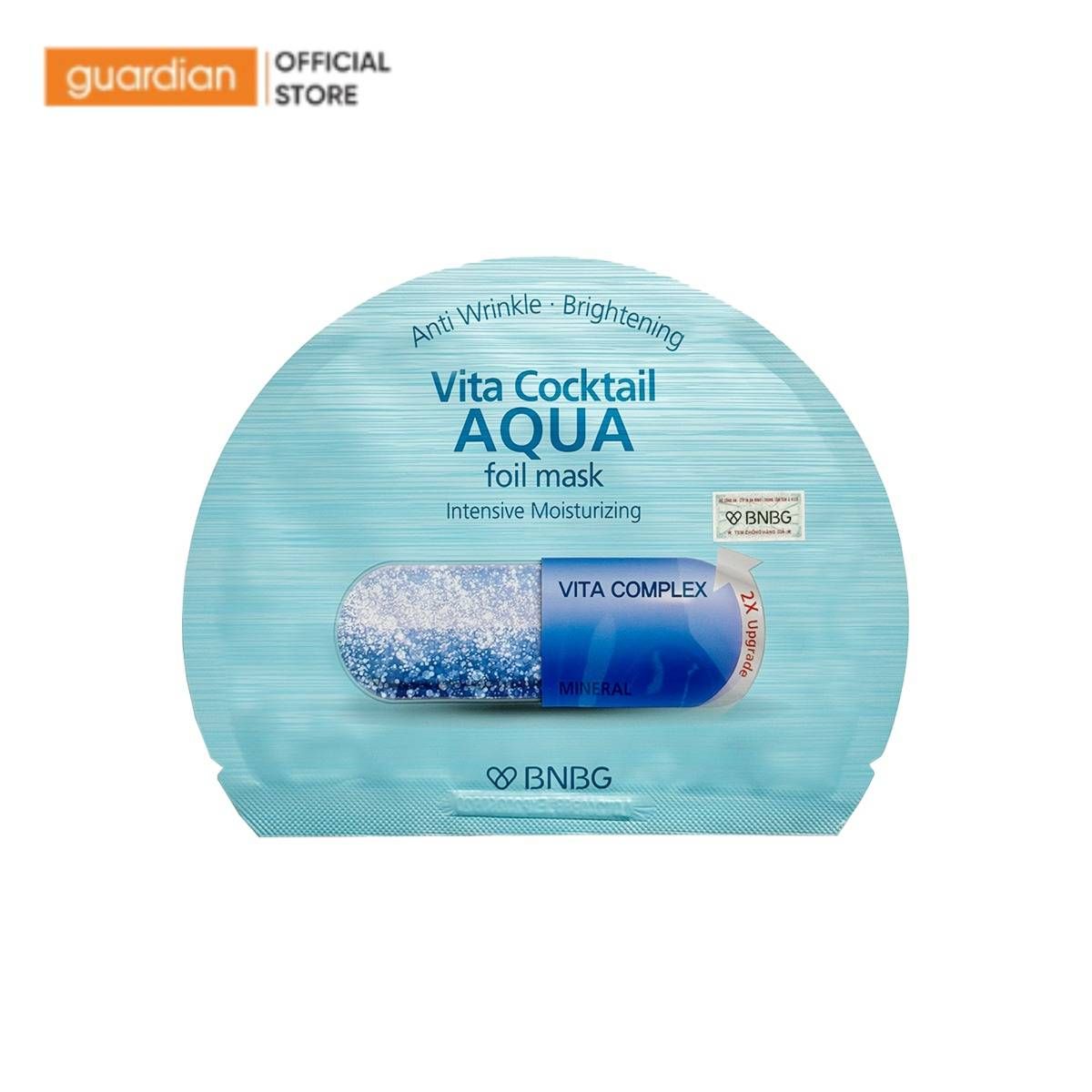 Mặt Nạ Giấy Bạc Dưỡng Ẩm BNBG Vita Cocktail Aqua Foil Mask 30ml