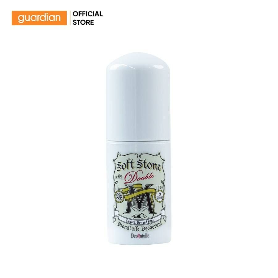 Lăn Khử Mùi Đá Khoáng Dạng Sáp Cho Nam Deonatulle Nonmenthol Soft Stone Double Non-Menthol For Men 20gr
