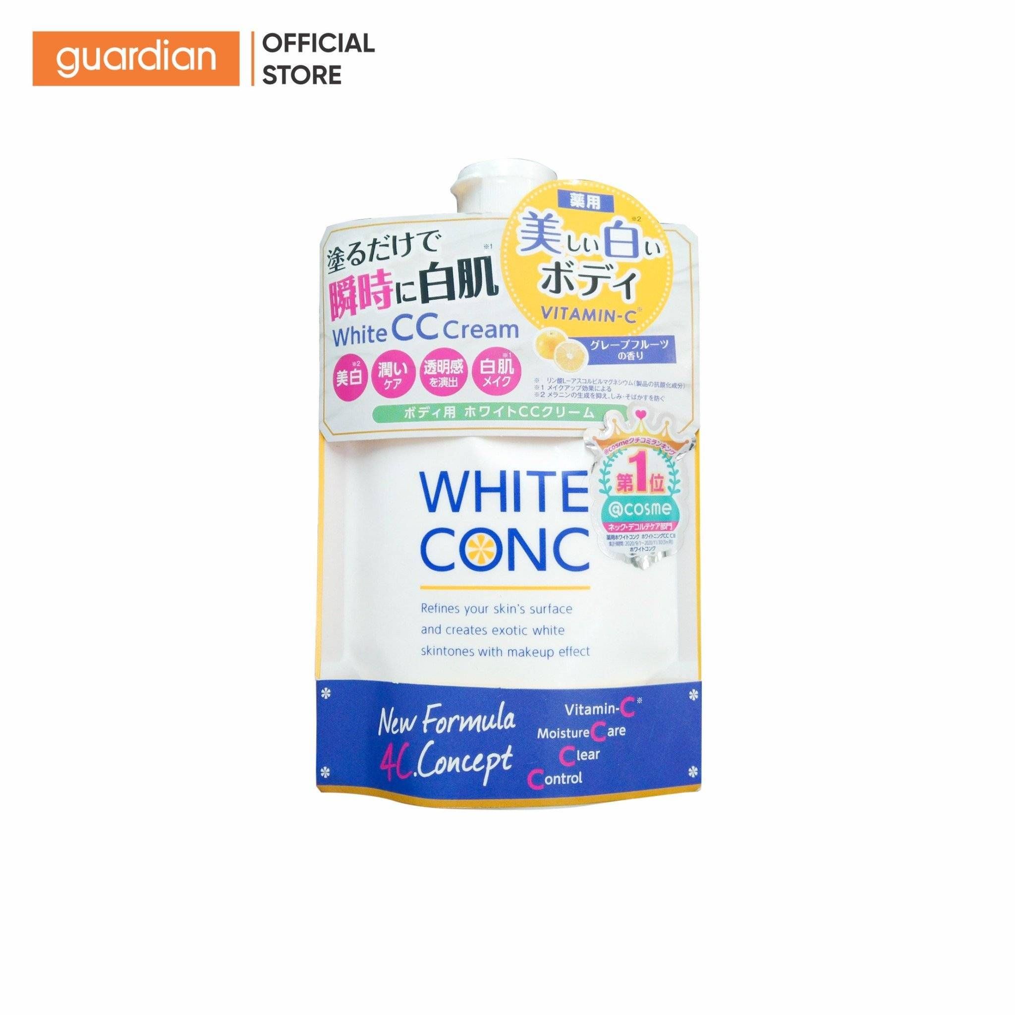 Kem Dưỡng Thể White Conc Ban Ngày Giúp Dưỡng Da Mềm Mịn Và Làm Hỗ Trợ Sáng Da Cc Cream 200G