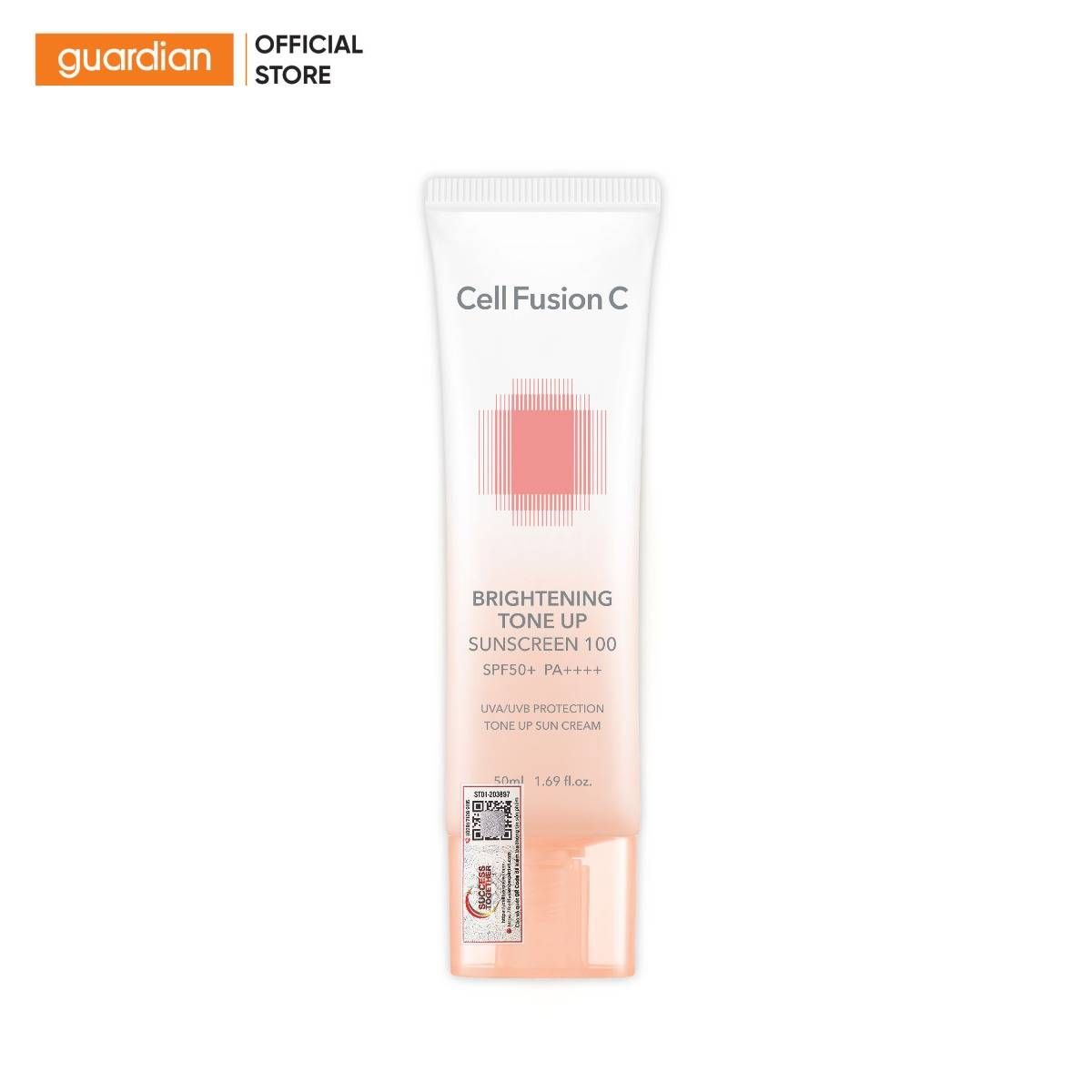 Kem Chống Nắng Cell Fusion C Bật Tone Da Brightening Tone Up Sunscreen 100 SPF50+/PA++++ 50ml