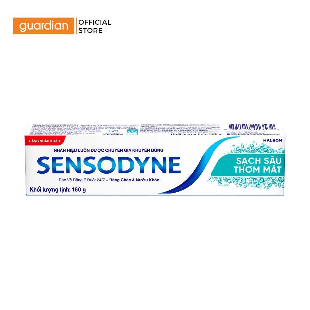 Kem Đánh Răng Giúp Làm Sạch Sâu Và Bảo Vệ Răng Ê Buốt Mỗi Ngày Sensodyne Deep Clean 160G