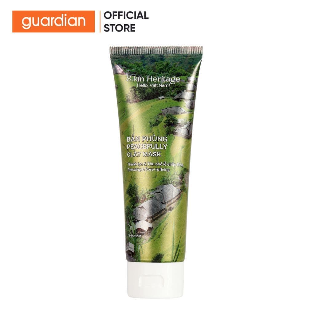 Mặt Nạ Đất Sét Bản Phùng Làm Sạch Sâu, Ngừa Mụn, Se Khít Lỗ Chân Lông Skin Heritage Detoxing & Pore -Refining 70G