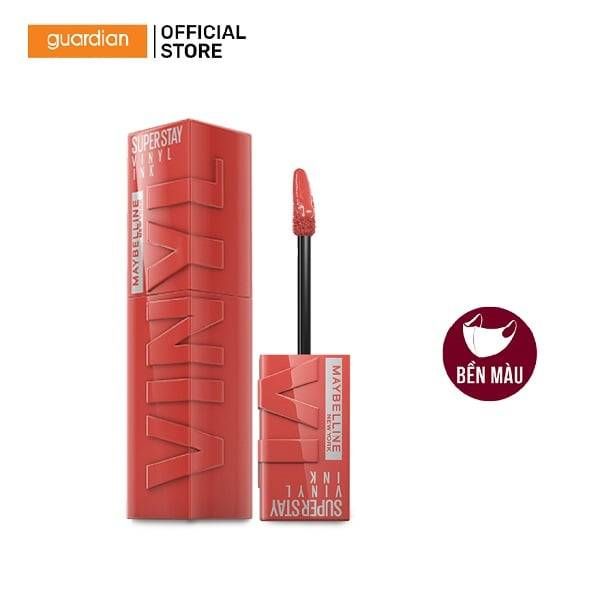 Son Kem Bóng Bền Màu Nhẹ Môi Maybelline Superstay Vinyl Ink 65 Saucy Hồng Đỏ 4.2Ml