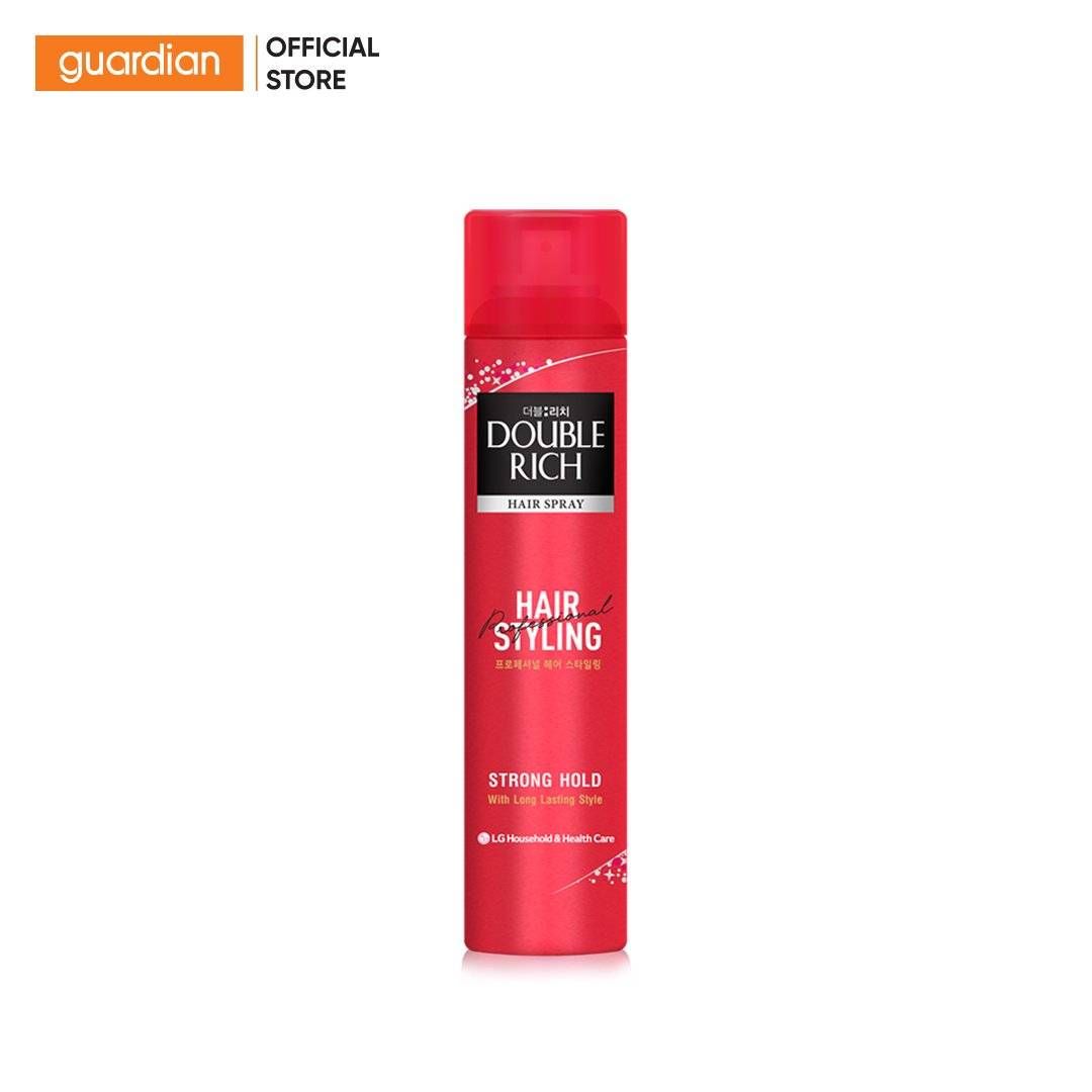 Keo Tạo Kiểu, Giữ Nếp Tóc Trong Nhiều Giờ Double Rich Hair Styling Strong Hold Dạng Xịt 170Ml