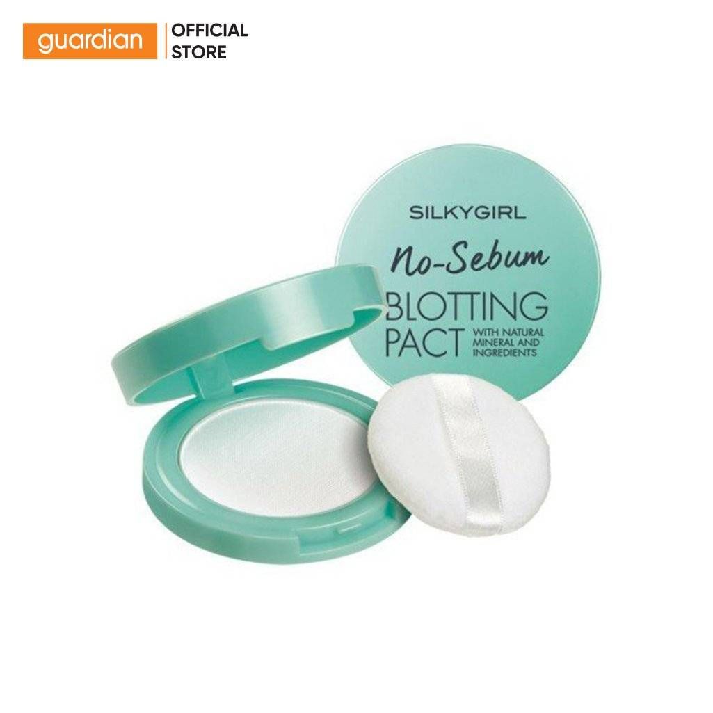 Phấn Phủ Khoáng Dạng Nén Silkygirl No-Sebum Blotting Pact Kiềm Dầu 7G