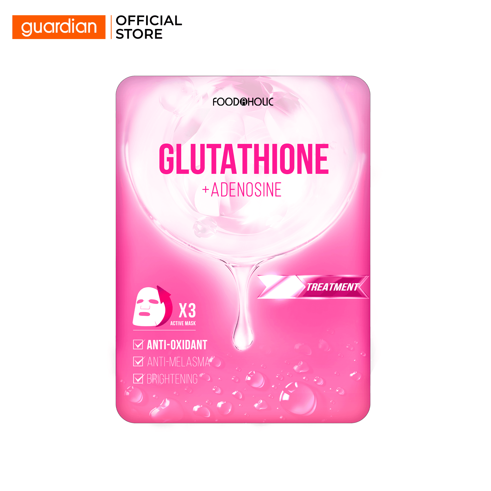 mặt nạ glutathione Mặt Nạ Dưỡng Sáng, Làm Đều Màu Da Foodaholic Glutathione Ample Mask 23