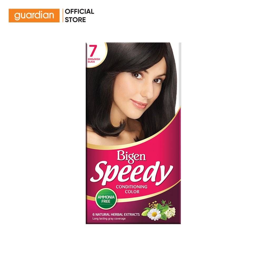 Kem Nhuộm Tóc Bigen Speedy Color Ceam #7 Màu Nâu Đen 80Gr