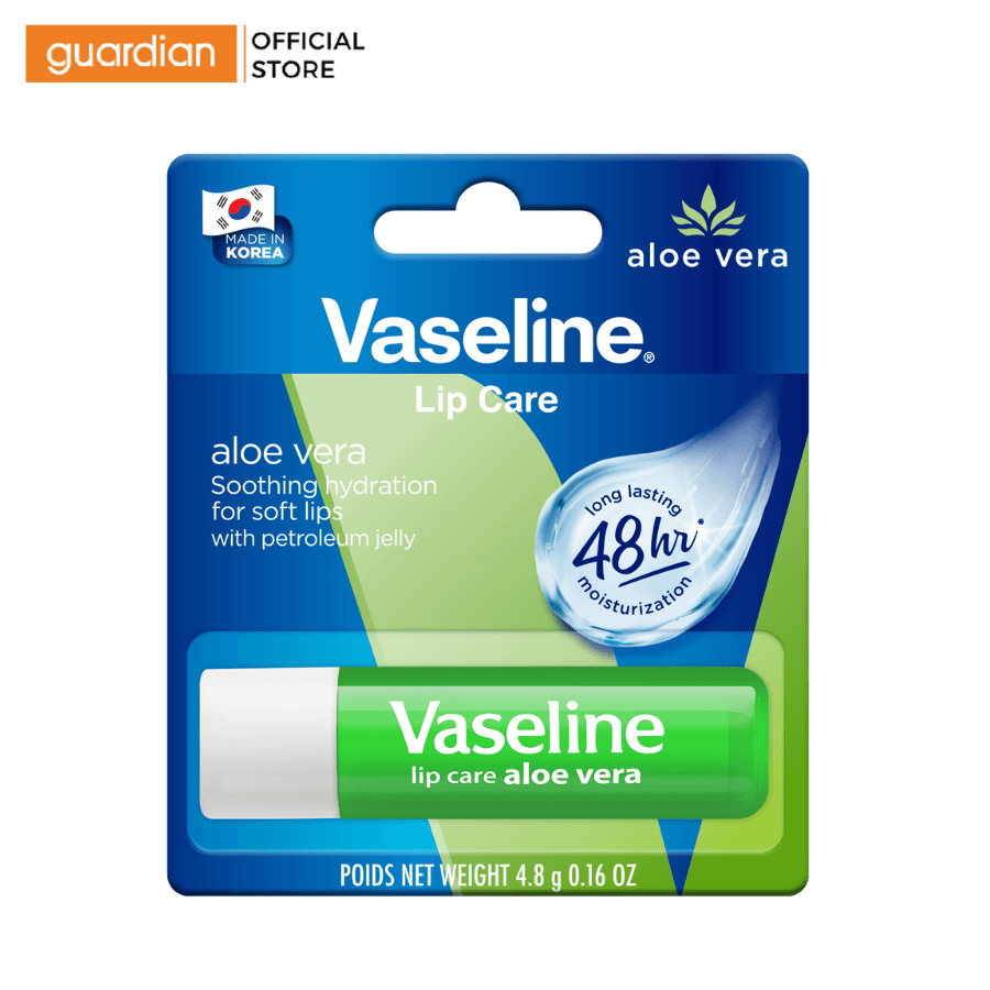 Son Dưỡng Môi Vaseline Lip Therapy Aloe Vera Lô Hội 4,8Gr