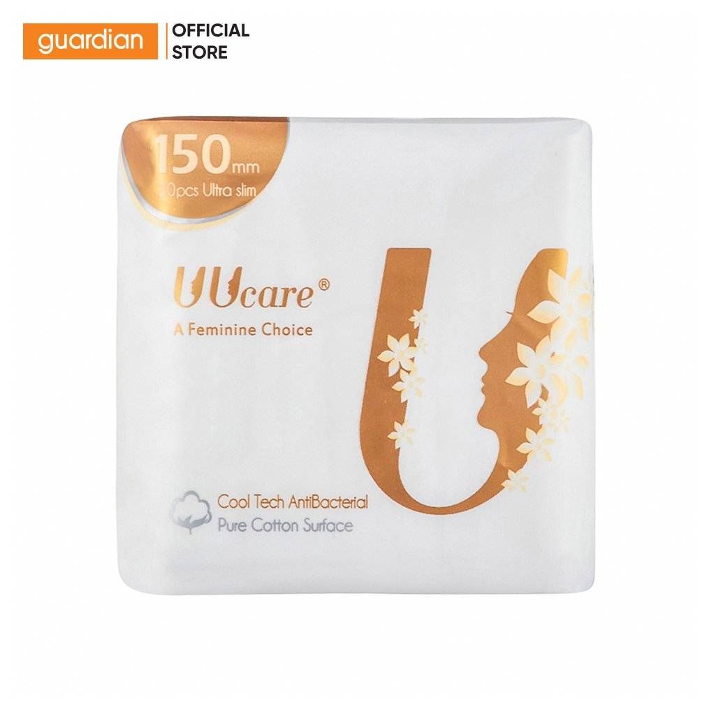 Băng Vệ Sinh Hàng Ngày Hỗ Trợ Kháng Khuẩn Uucare Cool Tech Antibacterial 15Cm 20 Miếng