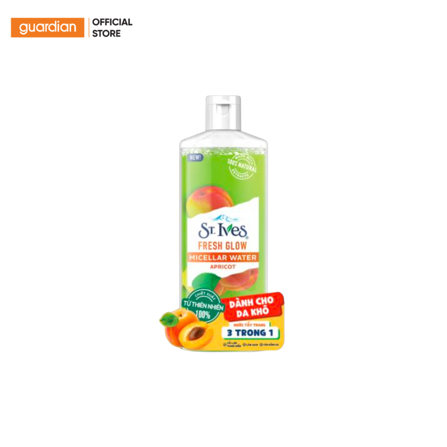 Nước Tẩy Trang Cho Da Khô St.ives Chiết Xuất Trái Mơ 400ml