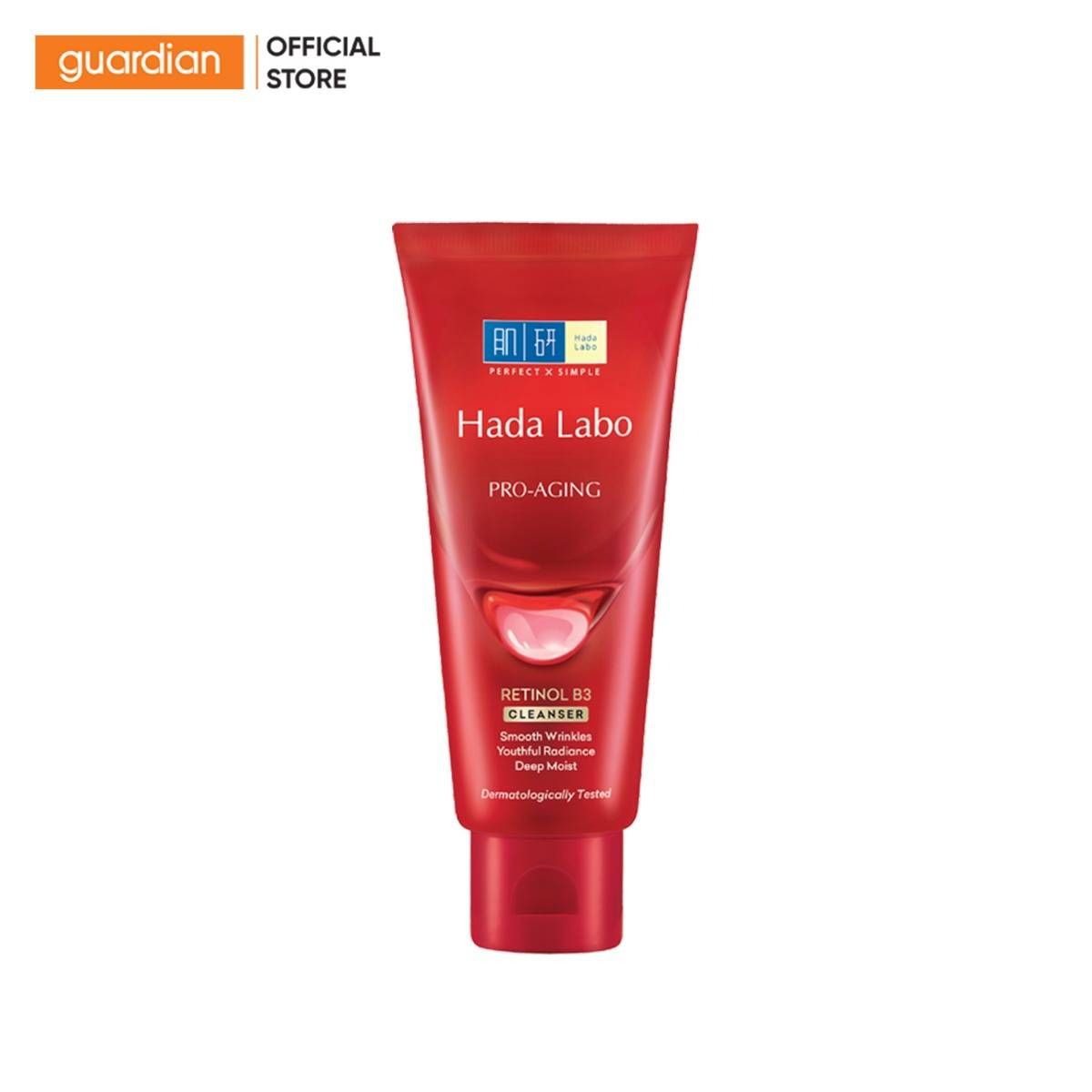 Kem Rửa Mặt Cải Thiện Lão Hóa Da Pro Aging Retinol B3 Cleanser Hada Labo 80Gr