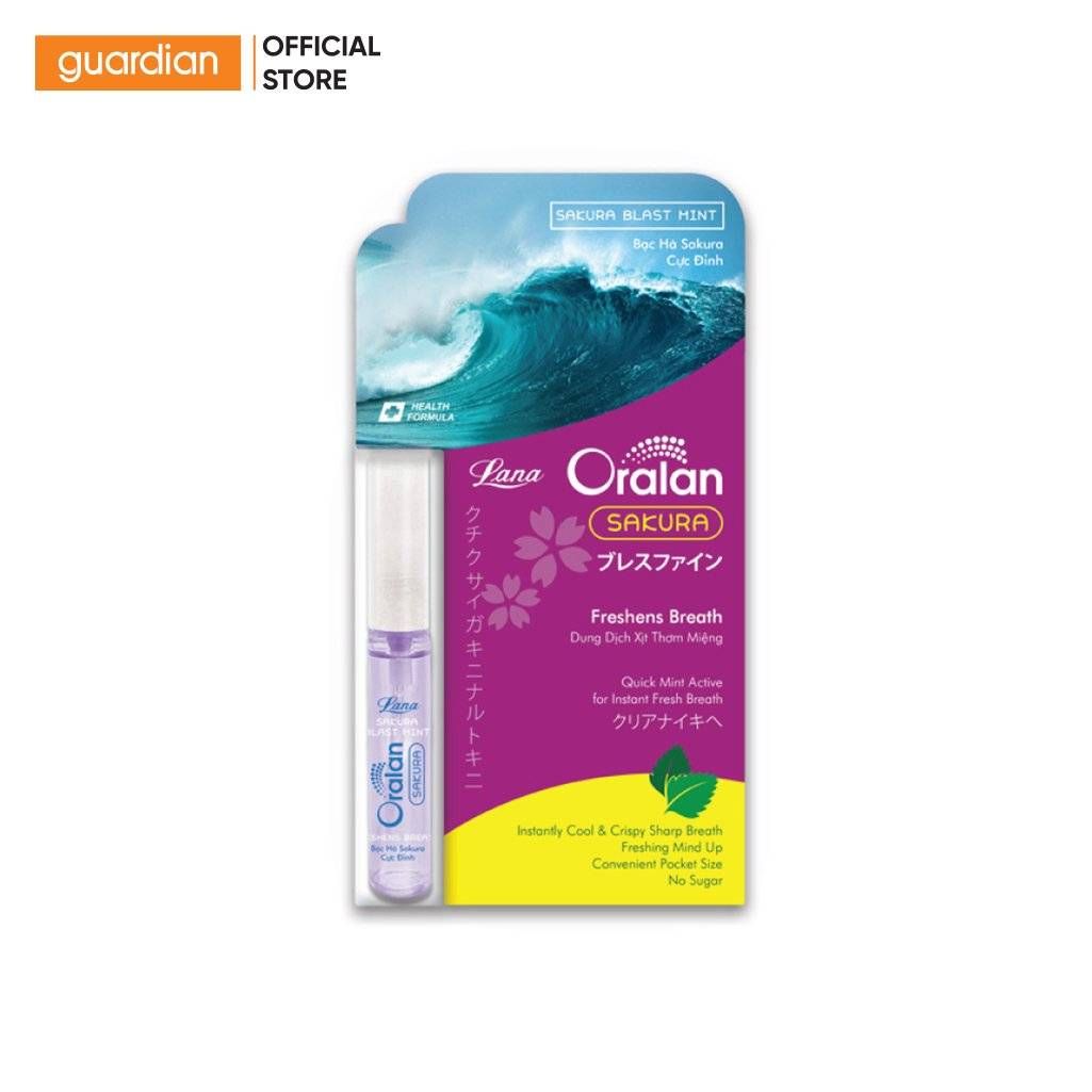 Dung Dịch Xịt Thơm Miệng Bạc Hà Sakura Lana 8Ml