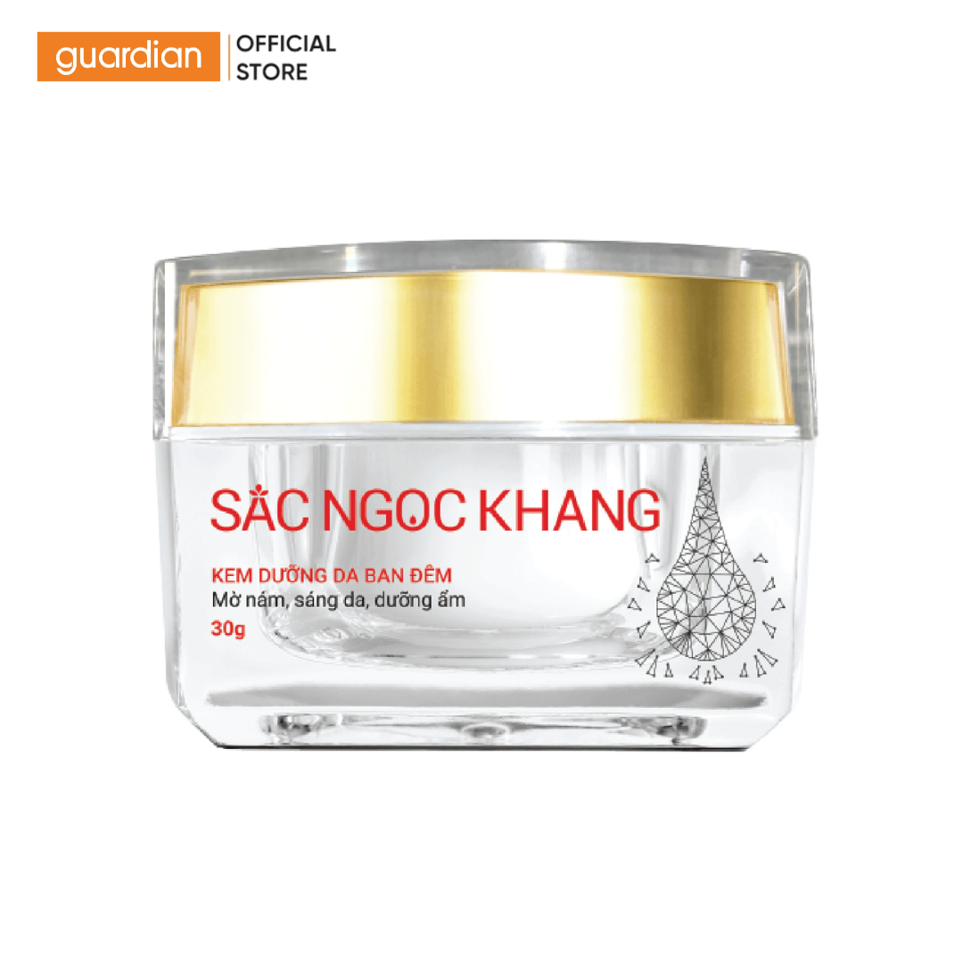 Kem Dưỡng Ẩm Hỗ Trợ Làm Mờ Nám, Sáng Da Sắc Ngọc Khang Ban Đêm 30G