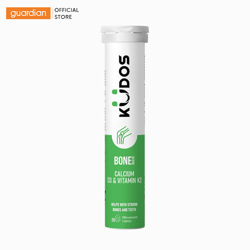 Thực Phẩm Bảo Vệ Sức Khỏe Kudos Bone Health Calcicum D3 & Vitamin K2 Ống 20 Viên