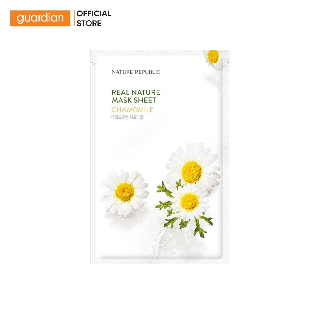 Mặt Nạ Giấy Real Nature Chamomile Mask Sheet Nature Republic 23Ml