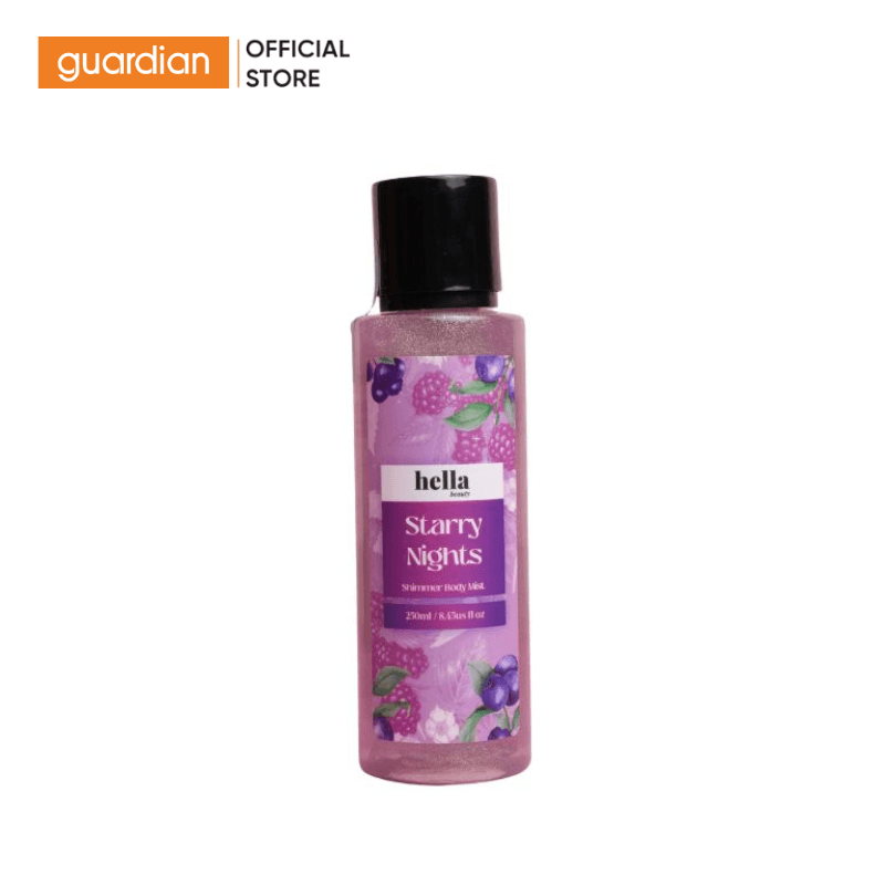 Xịt Nhũ Thơm Toàn Thân Starry Nights Shimmer - Hella Beauty 250ml