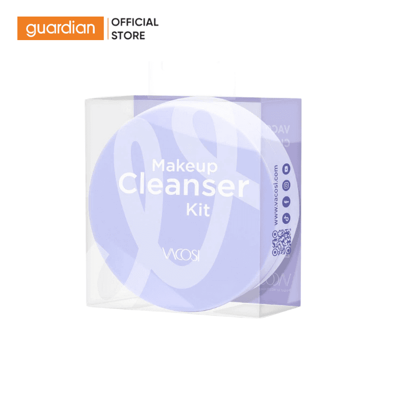 Hộp Rửa Cọ Trang Điểm Kèm Xà Bông Vacosi Makeup Cleanser Kit - Dc14 60G