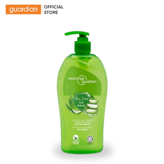 GEL DƯỠNG ẨM MANNINGS GUARDIAN ALOE VERA GEL CHIẾT XUẤT LÔ HỘI / NHA ĐAM 500ML