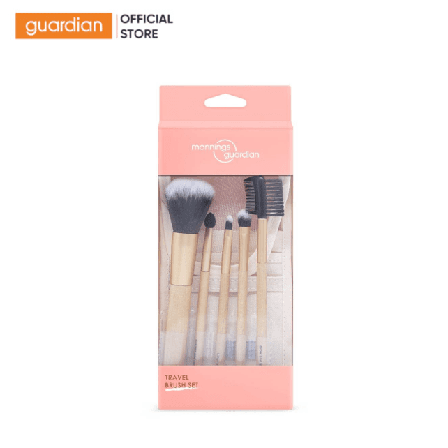 BỘ CỌ TRANG ĐIỂM DU LỊCH MANNINGS GUARDIAN TRAVEL BRUSH SET 5 CÂY