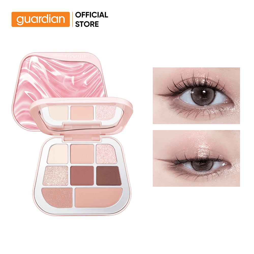 Bảng phấn trang điểm mắt gồm 8 màu FOCALLURE 8 PAN PRESSED POWDER PALETTE BR02