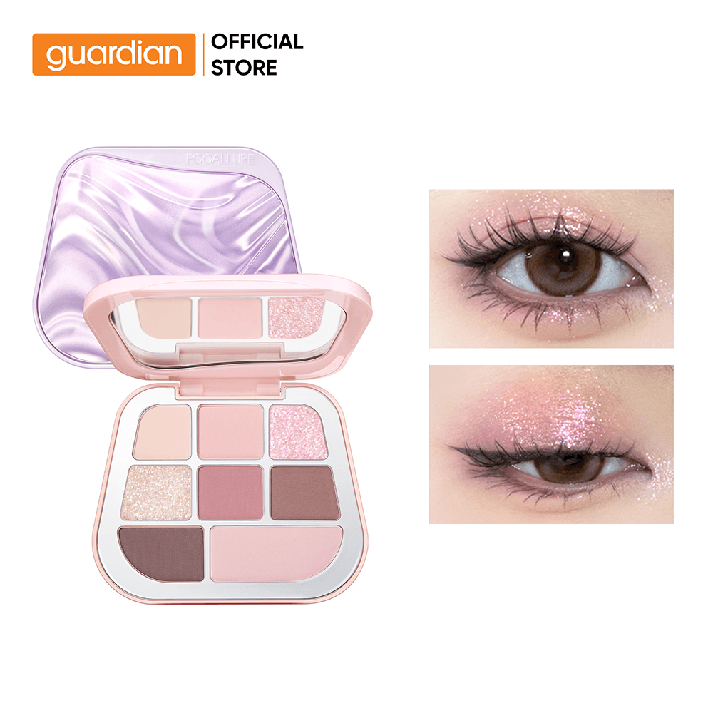 Bảng phấn trang điểm mắt gồm 8 màu FOCALLURE 8 PAN PRESSED POWDER PALETTE PK01