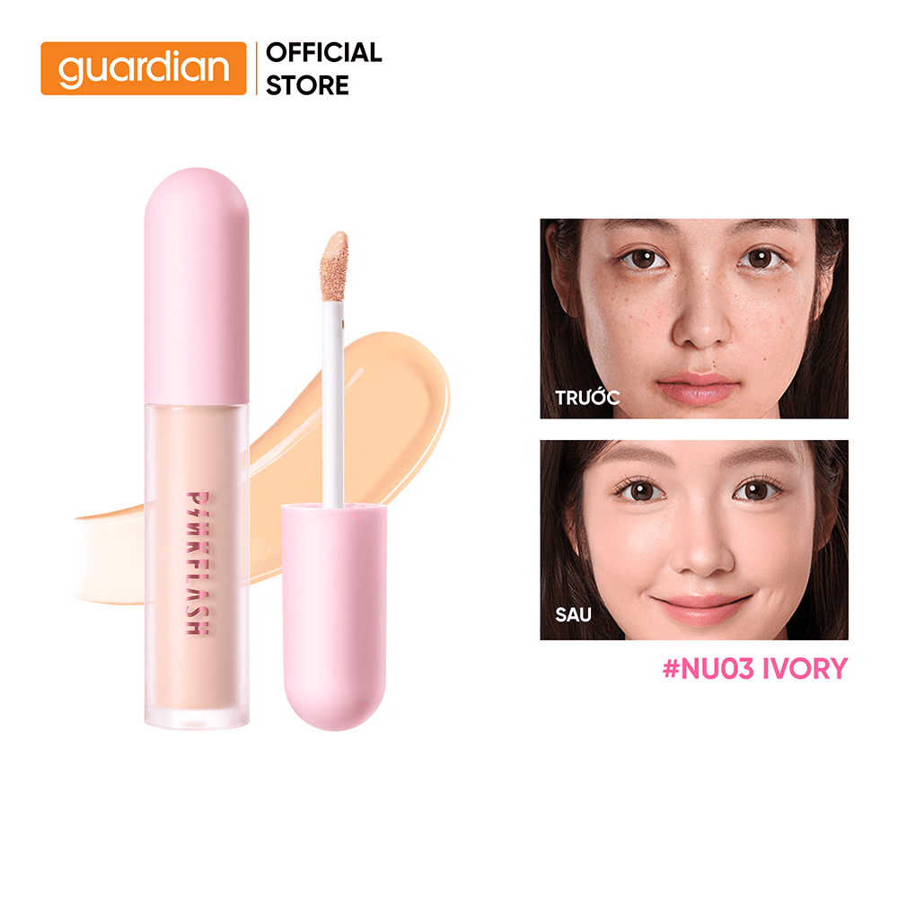 Kem che khuyết điểm PINKFLASH WATERY BRIGHTENING CONCEALER NU03