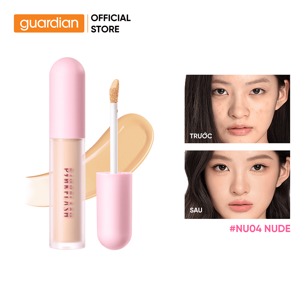 Kem che khuyết điểm PINKFLASH WATERY BRIGHTENING CONCEALER NU04