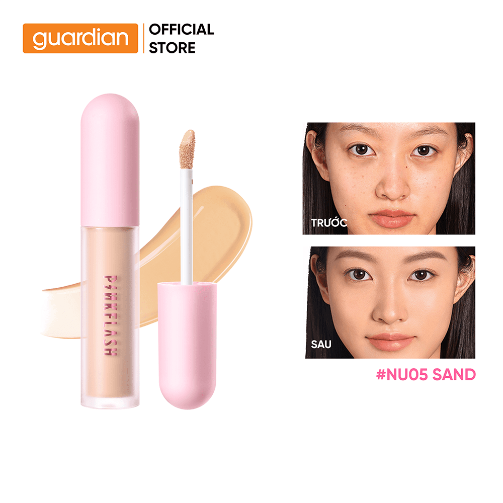 Kem che khuyết điểm PINKFLASH WATERY BRIGHTENING CONCEALER NU05