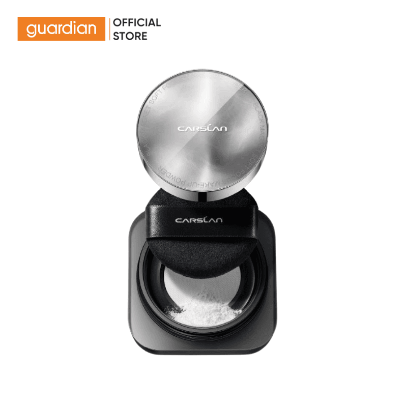 Phấn Phủ Dạng Bột Nắp Xám Màu Trong Suốt Carslan Black Magnetic Soft Focus Loose Powder 8g