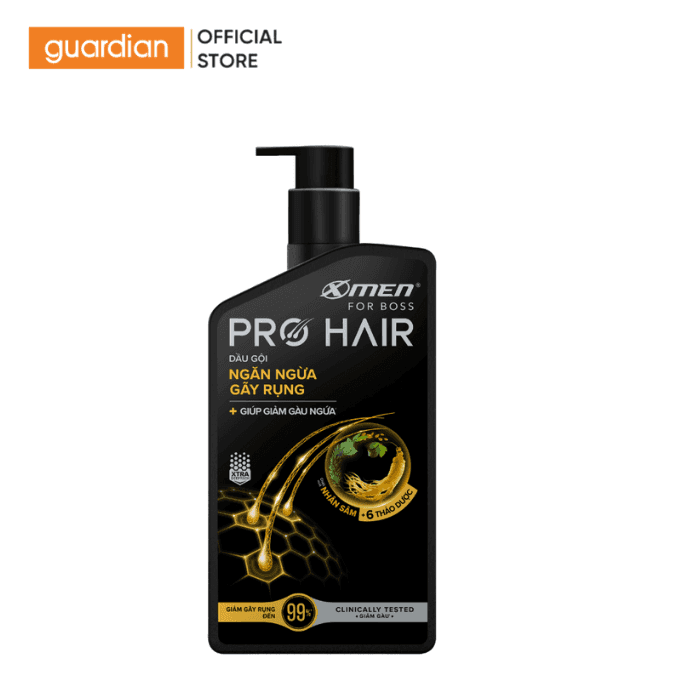 Dầu Gội Ngăn Ngừa Gãy Rụng & Giảm Gàu Ngứa Xmen For Boss Pro Hair 350G