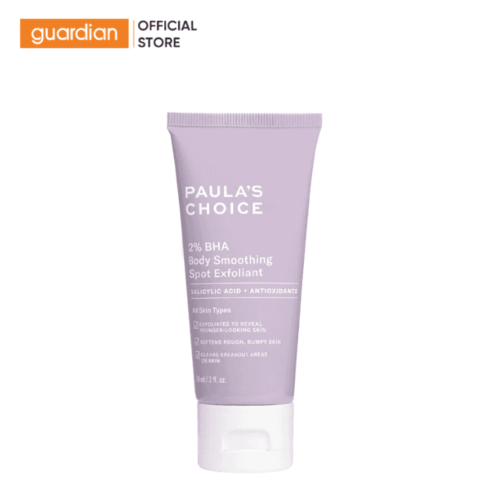 Kem Dưỡng Thể Giúp Loại Bỏ Tế Bào Da Chết Và Mềm Mịn Da 2% Bha Paula’s Choice 60ml