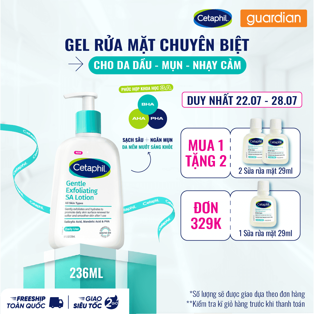 Sữa Dưỡng Ẩm Cetaphil Gentle Exfoliating SA Lotion 236ml