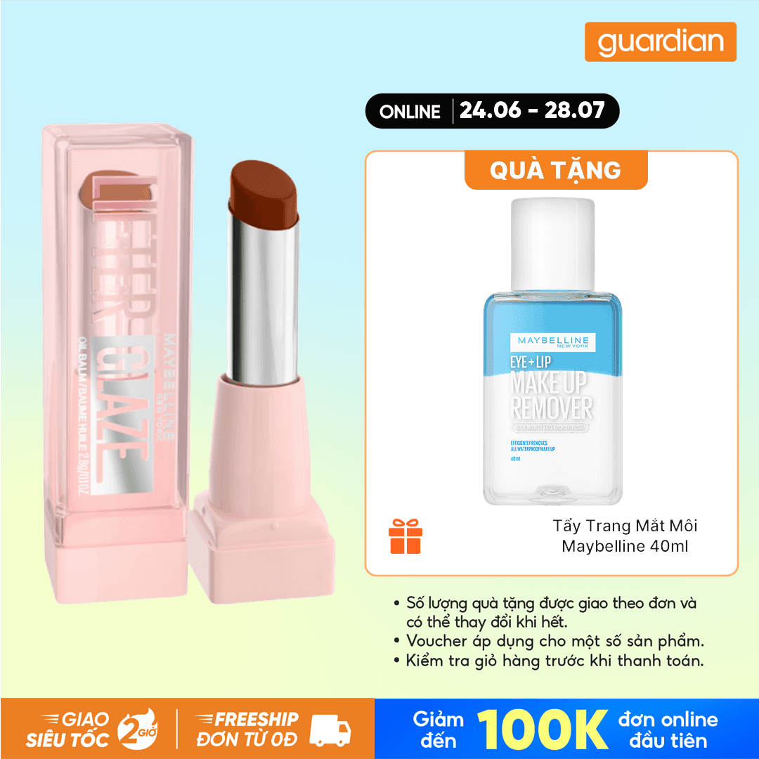 Son Dưỡng Có Màu Maybelline Lifter Glaze Oil Balm 2.8G.#009 Latte Crush
