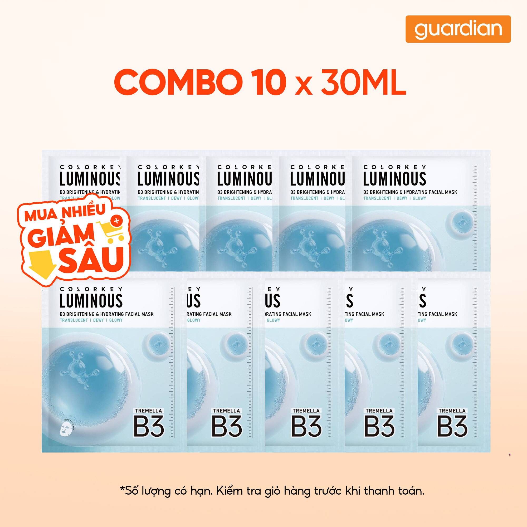 Combo 10 COLORKEY CAPAM SANGDA B3 30ML