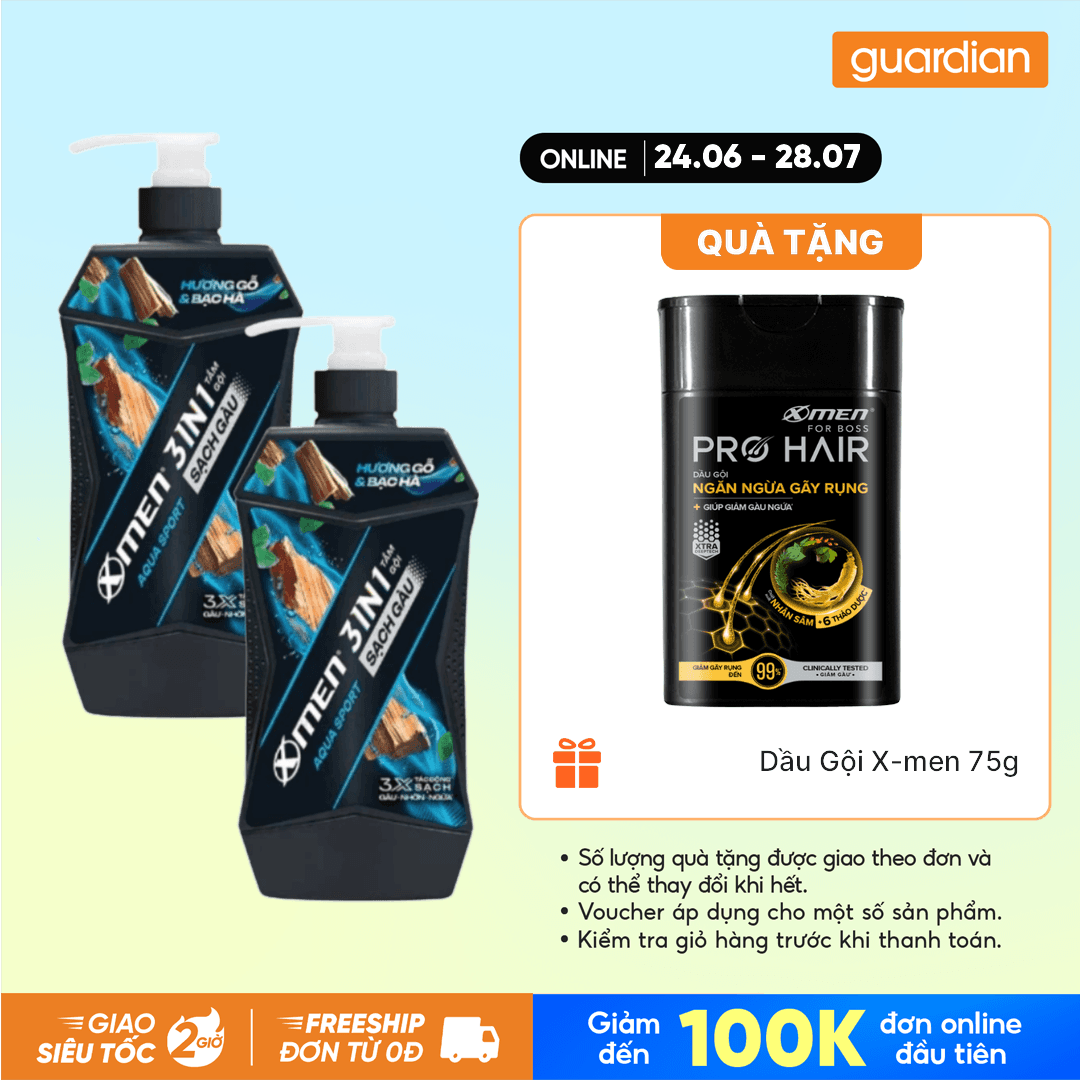 Combo 2 X-MEN TG 3IN1 SGAU AQUASPORT 610G