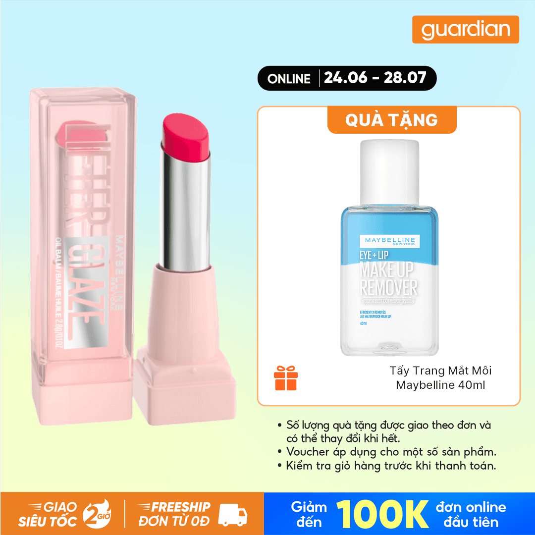 Son Dưỡng Có Màu Maybelline Lifter Glaze Oil Balm 2.8G.#003 Rose Bite