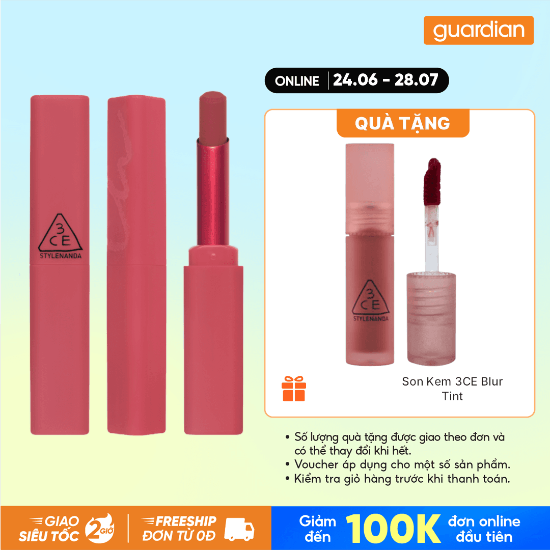 Son Sáp Mịn 3CE Sketch Stick #03 Softly Spoken