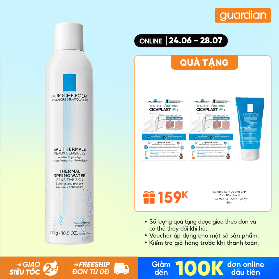 Nước Xịt Khoáng Giúp Làm Dịu & Bảo Vệ Da La Roche-Posay Thermal Spring Water 300ml