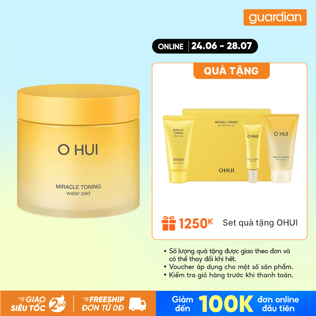 Bông Dưỡng Sáng OHUI Toning 150ml