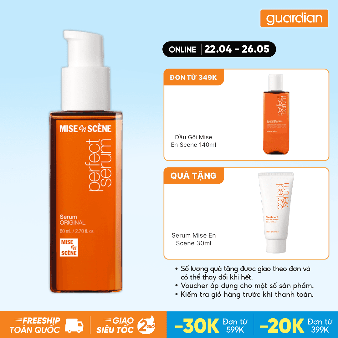 Tinh Chất Dưỡng Tóc Mise En Scene Perfect Serum Original Phục Hồi Hư Tổn 80Ml