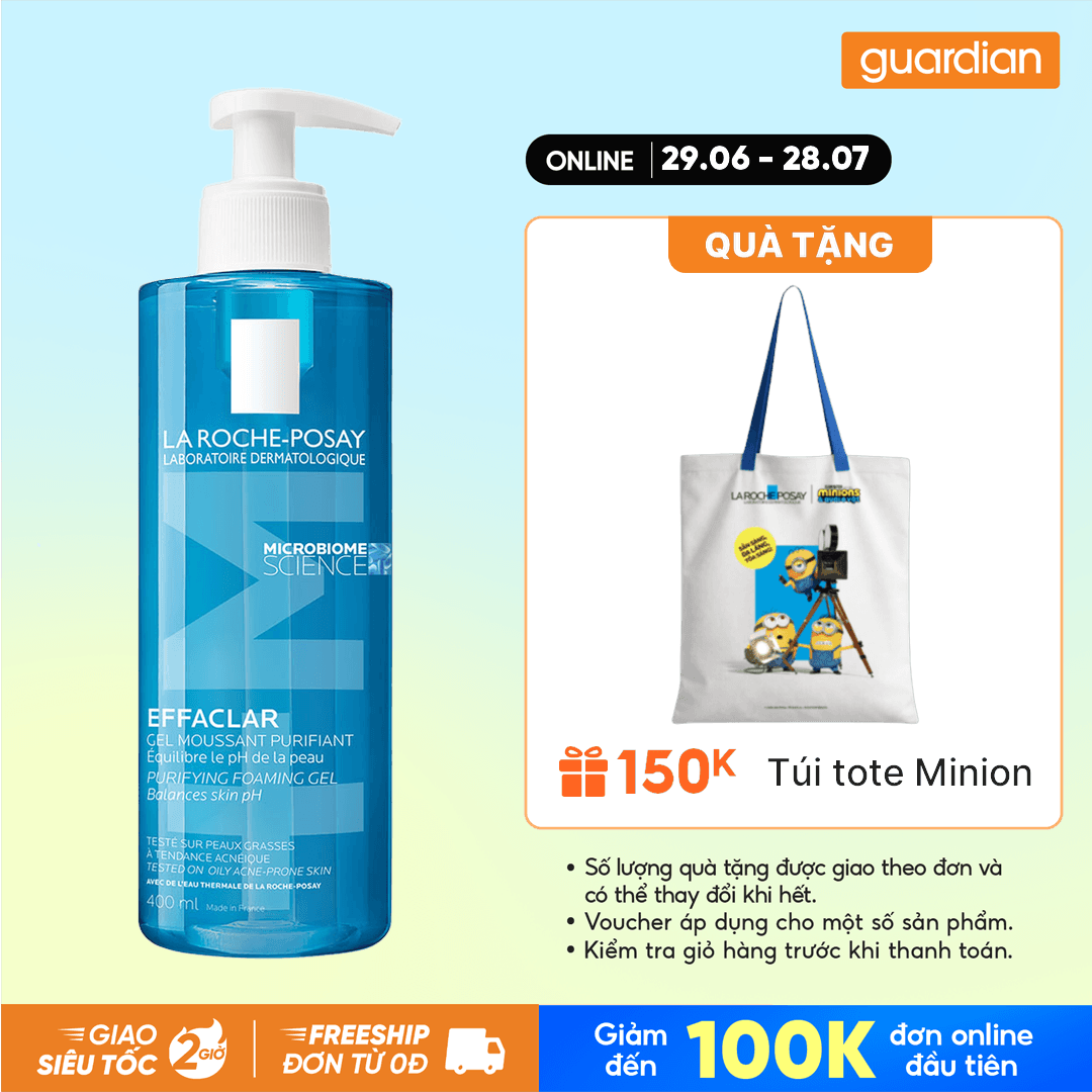 Gel Rửa Mặt Tạo Bọt Da Dầu La Roche-Posay 400Ml